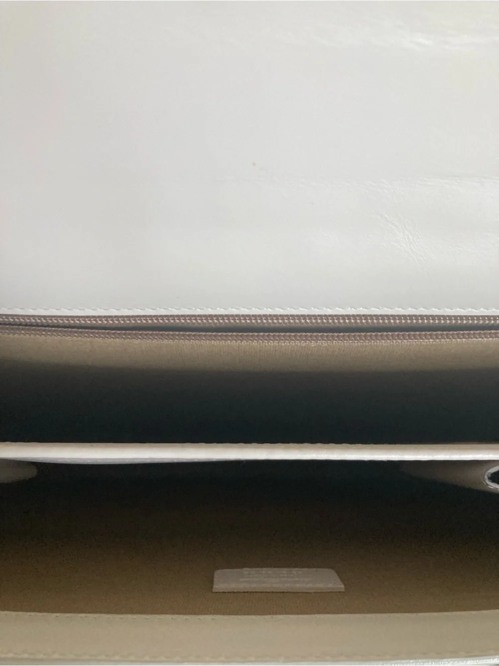 Salvatore Ferragamo Men's Leather Briefcase in Cognac Brown with White Stitching